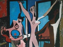 Fotografía de la obra ''Los tres bailarines'' de Picasso que podrá ser apreciada en 2012. EFE  /