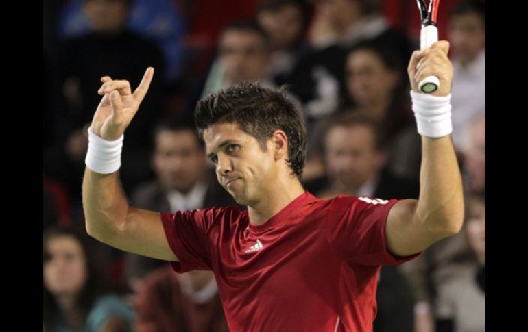 El tenista español Fernando Verdasco, tras conseguir la victoria del partido.  AP  /