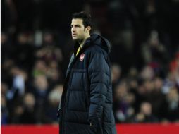 Cesc Fábregas al término del partido ante el Barcelona en la Champions League. AP  /