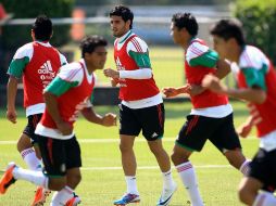 Carlos vela durante el entrenamiento de la Selección mexicana Sub-22. MEXSPORT  /