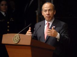 El Presidente Felipe Calderón ratificó su solidaridad al puebo japonés. NTX  /