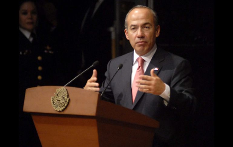 El Presidente Felipe Calderón ratificó su solidaridad al puebo japonés. NTX  /