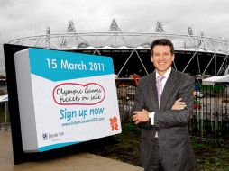 Sebastian Coe, director del Comité Organizador de Londres 2012, presentó el lanzamiento de la venta de boletos. GETTY IMAGES SPORT  /