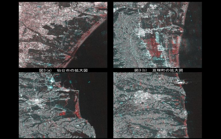 Imágenes como la que se muestra fueron proporcionadas por sistemas de rastreo satelital. ESPECIAL  /