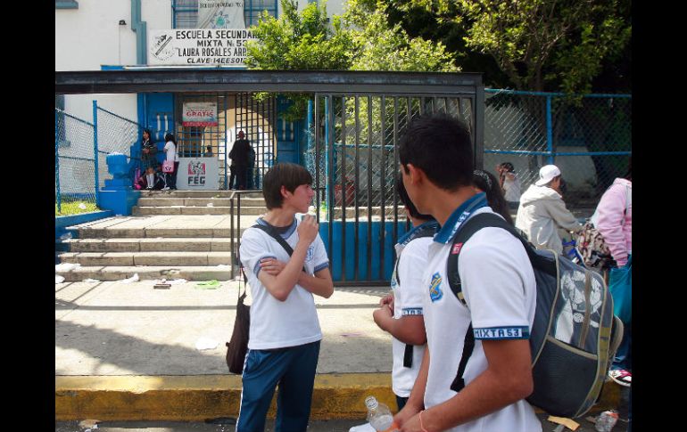 Secundaria núm. 53, plantel donde el pasado miércoles alumnos y padres de familia tomaron las instalaciones. A. GARCÍA  /