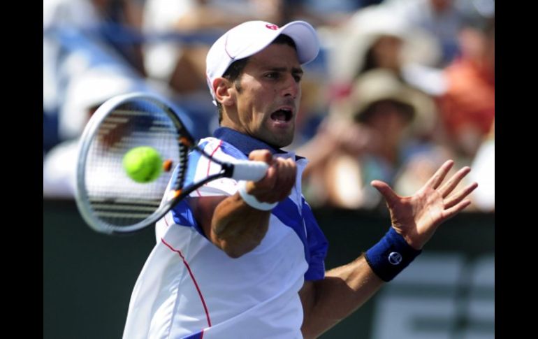 El tenista serbio Novak Djokovic se metió a las semifinales del torneo. EFE  /