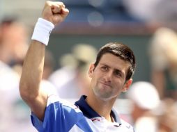 Djokovic celebra su victoria contra Richard Gasquet en el torneo de Indian Wells. AP  /