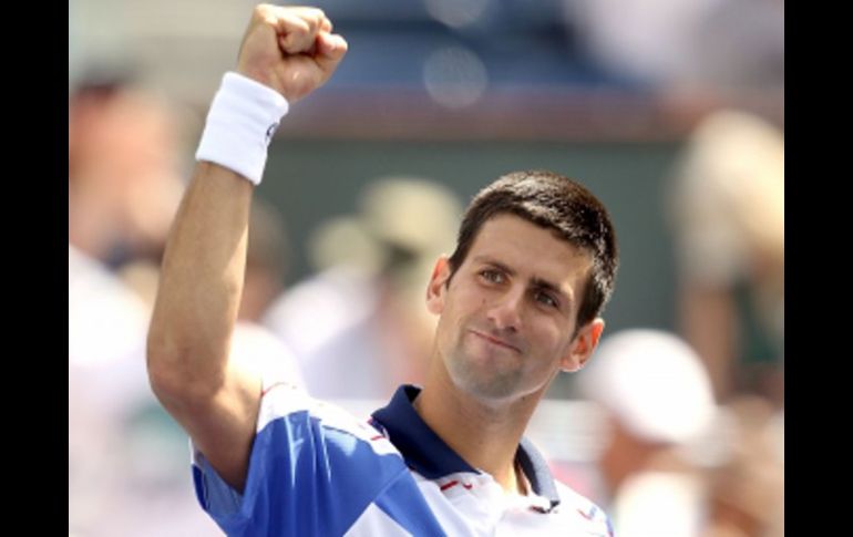 Djokovic celebra su victoria contra Richard Gasquet en el torneo de Indian Wells. AP  /