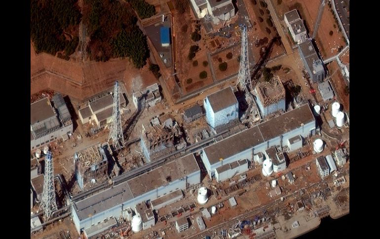 Imagen satelital de hoy de la planta nuclear de Fukushima. REUTERS-DigitalGlobe  /