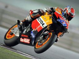 Casey Stoner durante el Gran Premio de Qatar de Moto GP. EFE  /