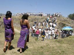 Zona arqueológica del Ixtépete, lugar donde se celebra típicamente el equinoccio. ARCHIVO  /