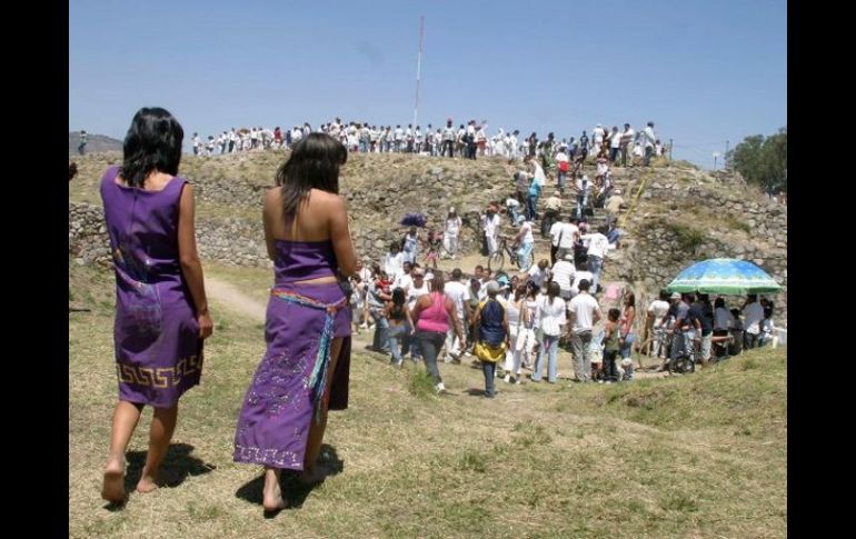 Zona arqueológica del Ixtépete, lugar donde se celebra típicamente el equinoccio. ARCHIVO  /