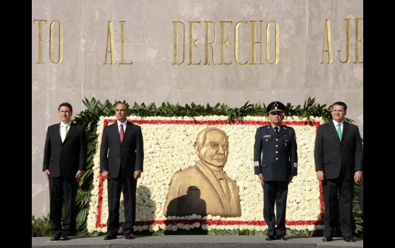 el 205 aniversario del natalicio de Benito Juárez García fue recordado en distintos lugares de la Ciudad de México. NTX  /