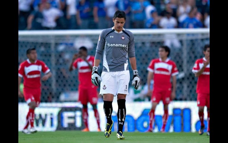 Alfredo Talavera en el partido contra el Cruz Azul. MEXSPORT  /