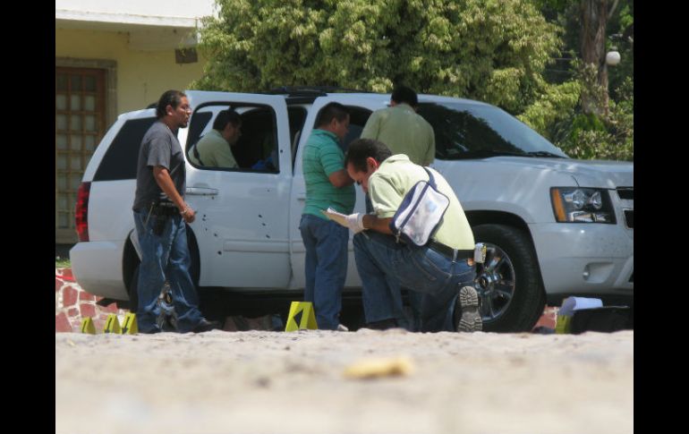 La camioneta del funcionario de la Federación recibió al menos 50 balazos de fusil AK-47 y 38 súper. M. PATIÑO  /