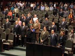 El pleno de la Cámara de Diputados guardó un minuto de silencio por el 17 aniversario luctuoso de Luis Donaldo Colosio. NTX  /