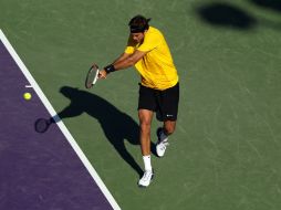 El tenista argentino Juan Martín del Potro derrotó en dos sets, 6-4 y 6-4 a Ricardo Mello. AFP  /