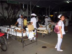 Los pacientes del hospital de Chiang Rai fueron evacuados tras temor de réplica. AP  /