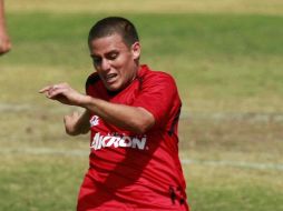 Lucas Ayala en el entrenamiento del conjunto rojinegro. MEXSPORT  /