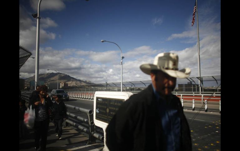 Cruce fronterizo de Ciudad Juárez, Chihuahua, y El Paso, Texas. Napolitano destacó la seguridad en el lado estadounidense. ARCHIVO  /