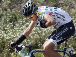 Alberto Contador en su participación de la Vuelta de Cataluna. REUTERS  /