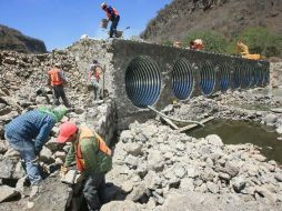 Las obras realizadas en la presa de Arcediano quedarán suspendidas de manera indefinida. ARCHIVO  /