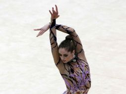 La gimnasta tapatía, Cynthia Valdez, culminó en el lugar 37. MEXSPORT  /