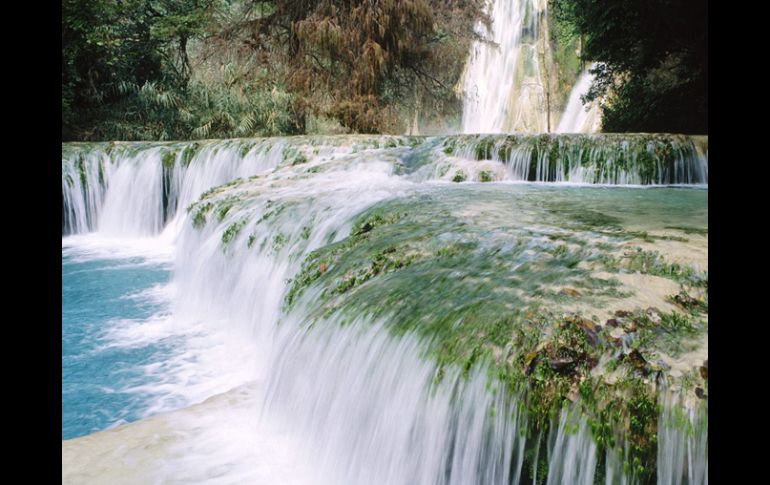 La cascada de Viejas Minas es de las más populares y visitadas de San Luis Potosí.ESPECIAL  /