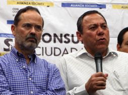 Gustavo Madero y Jesús Zambrano, presidentes nacionales del PAN y PRD, respectivamente. EL UNIVERSAL  /