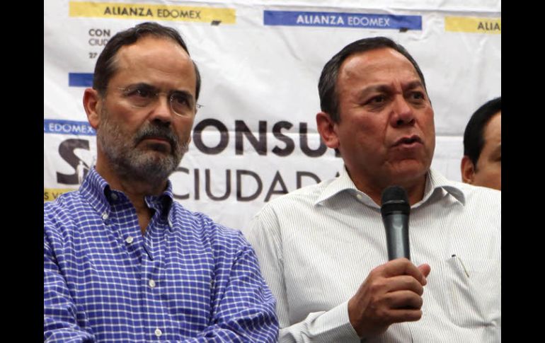 Gustavo Madero y Jesús Zambrano, presidentes nacionales del PAN y PRD, respectivamente. EL UNIVERSAL  /