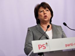 Martine Aubry, líder del Partido Socialista. AP  /