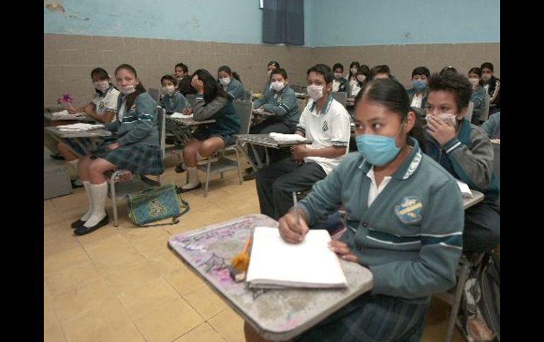 La Secretaría de Educación solicita estar al pendiente de medidas que combatan el contagio de influenza. ARCHIVO  /