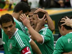 Javier Hernández, es ya un elemento que hace la diferencia en el equipo nacional. MEXSPORT  /