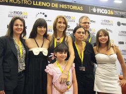 El elenco de la cinta Aquí entre nos estuvo presente en el encuentro con la prensa que se dio ayer dentro del FICG 26.A.CAMACHO  /