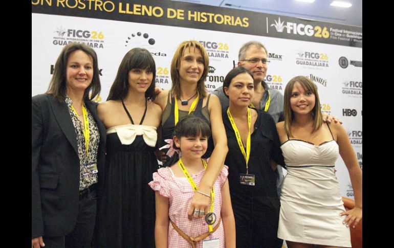 El elenco de la cinta Aquí entre nos estuvo presente en el encuentro con la prensa que se dio ayer dentro del FICG 26.A.CAMACHO  /