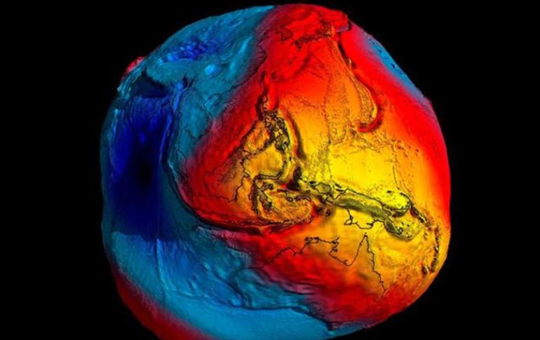 El geoide es una superficie de referencia fundamental para medir con precisión la circulación oceánica. EFE  /