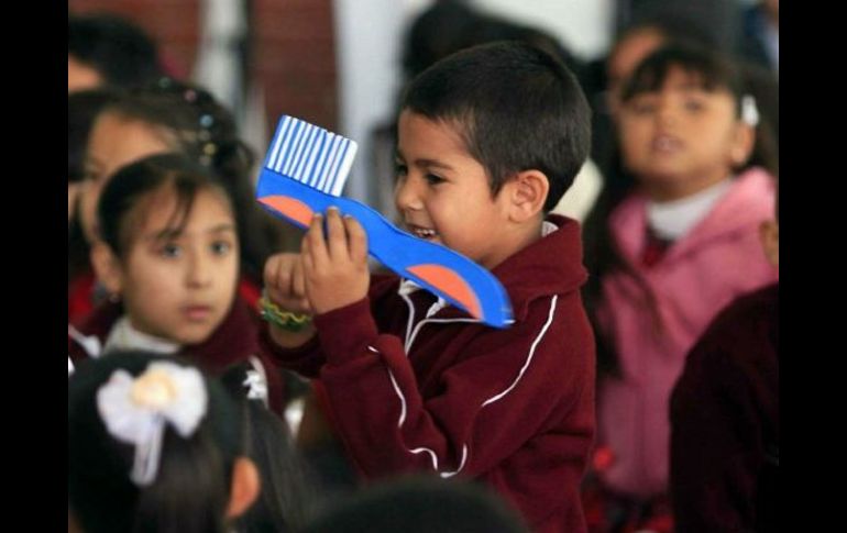 Niños de preescolar y primaria resaltaron la importancia de una buena salud bucal. ARCHIVO  /