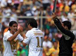 El futbolista de Pumas, Francisco Palencia, durante el partido de la jornada 11 del Torneo Clausura. MEXSPORT  /