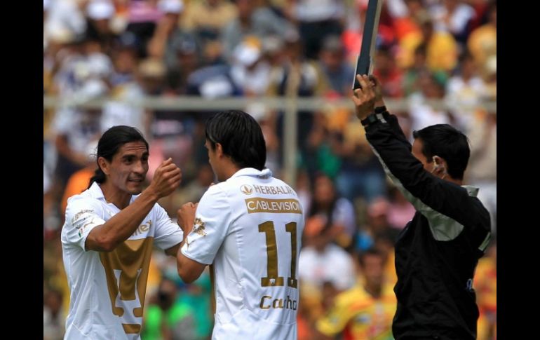 El futbolista de Pumas, Francisco Palencia, durante el partido de la jornada 11 del Torneo Clausura. MEXSPORT  /