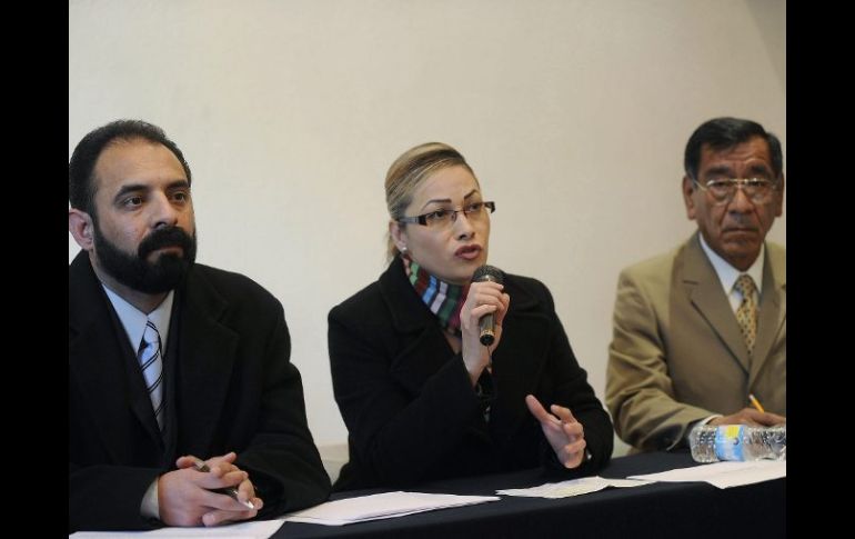 Nezahualcóyotl Zúñiga, Catalina Ochoa y Rafael Boudid, jueces del caso de Rubí Freyre. ARCHIVO  /