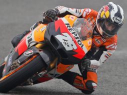 El piloto Daniel Pedrosa, durante los ensayos de Jerez. AFP  /