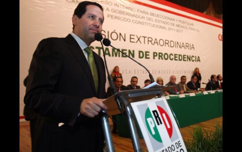 Eruviel Ávila Villegas, precandidato a la gubernatura del Estado de México por el Partido Revolucionario Institucional. ARCHIVO  /