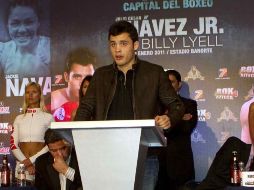 El boxeador mexicano Julio César Chávez Jr, en la conferencia de prensa del evento Sinaloa, Capital del Boxeo. MEXSPORT  /