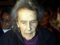 La pintora Leonora Carrington expone 10 esculturas recientes en la Ciudad de México. EFE  /