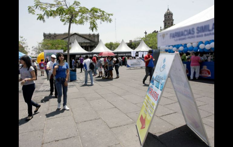 La VIII Feria de la Prevención del VIH fue realizada este sábado en la Plaza de la Liberación.A. HINOJOSA  /