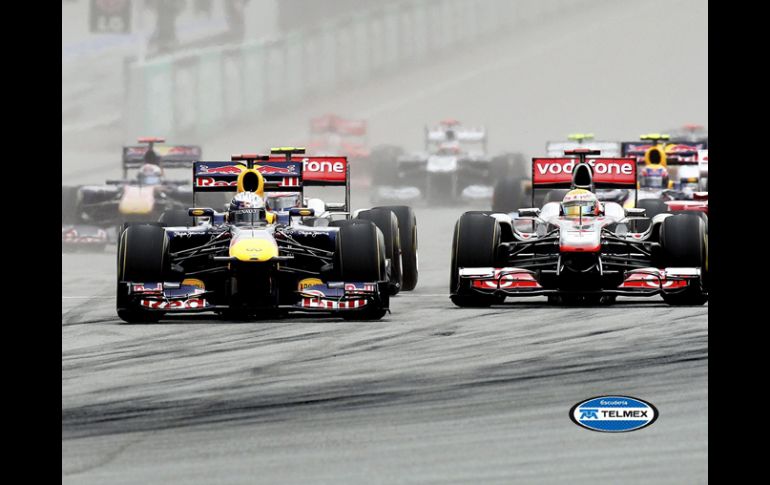 El actual campeón del mundo, Sebastian Vettel, se adjudicó el primer lugar de la carrera. EFE  /