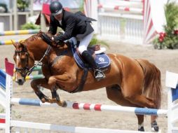 Jaime Azcárraga en la competencia ecuestre del Premio de Guadalajara Country Club. EL INFORMADOR ALFONSO CAMACHO  /