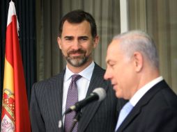 Príncipe Felipe y Benjamín Netanyahu en Jerusalén. AFP  /