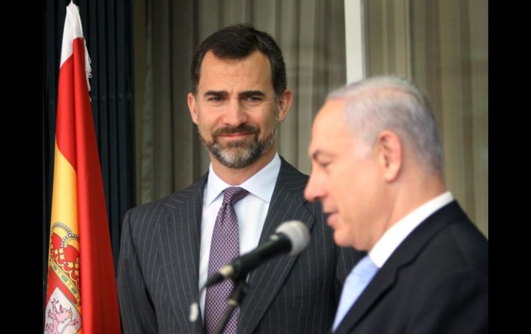 Príncipe Felipe y Benjamín Netanyahu en Jerusalén. AFP  /