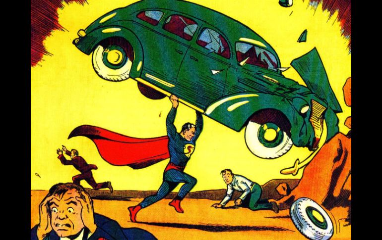 El primer cómic en la historia de Superman, propiedad del actor Nicolas Cage. ESPECIAL  /